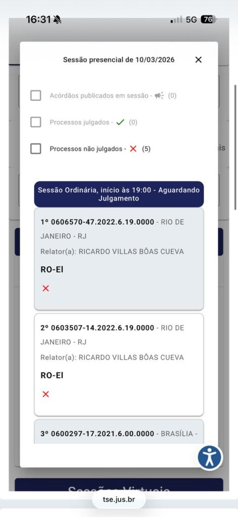 Caso Ceperj: presidente do TSE, Cármen Lúcia pauta o retorno do julgamento de Cláudio Castro e Bacellar para o dia 10 de março 62 WhatsApp Image 2026 02 19 at 18.42.56