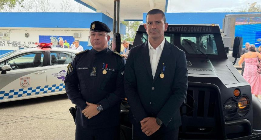 Coronel Marcelo Menezes e o pré-candidato a governador do PL, Douglas Ruas