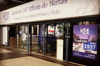 Fachada de cartório no Centro do Rio: inventários e divórcios feitos fora da Justiça geraram economia de mais de R$ 60 milhões aos cofres públicos, segundo estudo do setor.