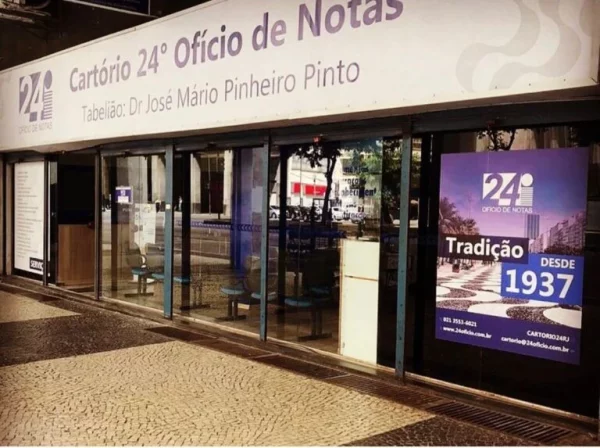 Fachada de cartório no Centro do Rio: inventários e divórcios feitos fora da Justiça geraram economia de mais de R$ 60 milhões aos cofres públicos, segundo estudo do setor.