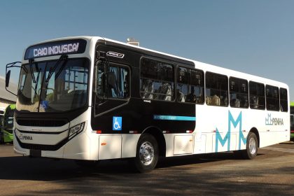 Ônibus da frota que será utilizada pelo Grupo Comporte na operação das linhas de ônibus em Campo Grande e Santa Cruz.
