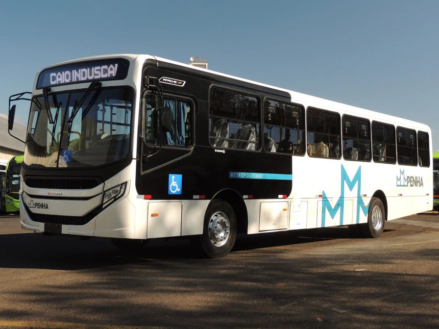 Ônibus da frota que será utilizada pelo Grupo Comporte na operação das linhas de ônibus em Campo Grande e Santa Cruz.