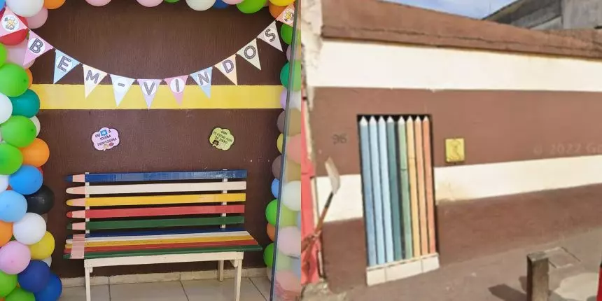 Fachada da Centro Educacional São Francisco de Assis, em Barra Mansa