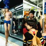 Fotos do ensaio fotográfico de Adriane Galisteu em estação de metrô no Rio