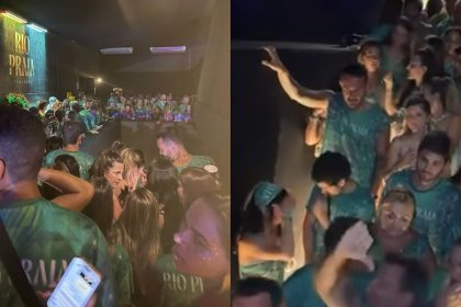 Filas de foliões no Camarote Rio Praia, notificado pelo Procon