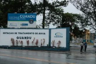 Fachada da ETA Guandu