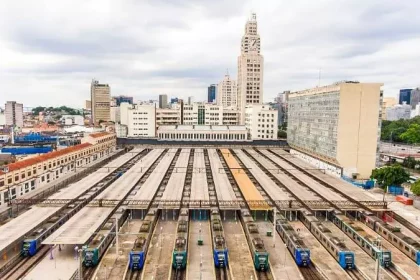 Linhas de trem do consórcio Supervia no Rio