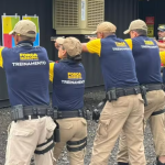 Agentes da Força Municipal em treinamento