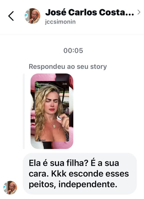 Pai de preso por estupro coletivo, ex-subsecretário é acusado de ameaça contra influenciadora feminista 62 Captura de tela 2026 03 09 115239