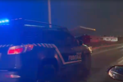 Viatura da PF em operação contra policiais militares suspeitos