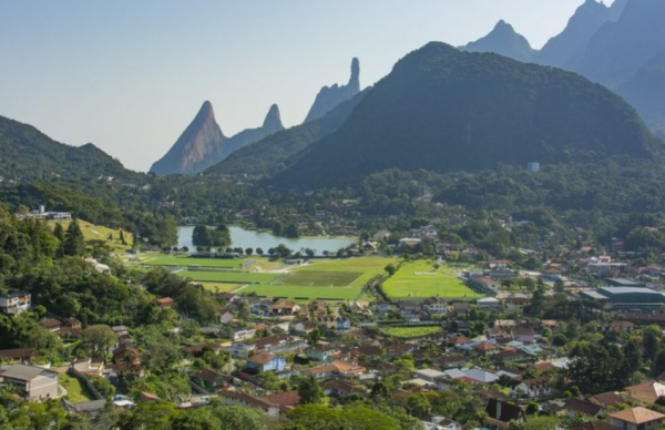 Imagem aérea de Teresópolis