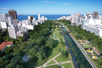 Vista aérea do projeto do novo Jardim de Alah