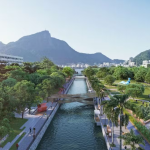 Vista aérea do projeto do novo Jardim de Alah