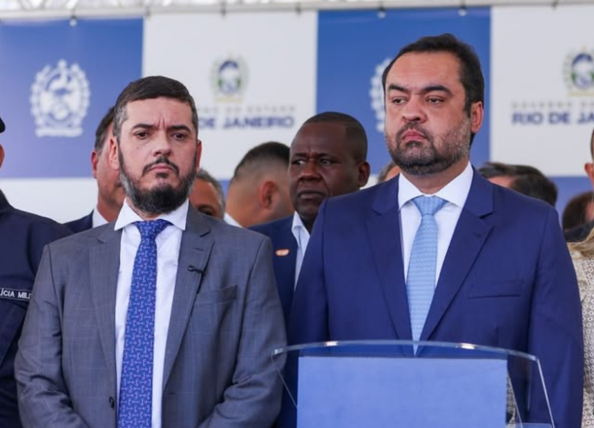 Cláudio Castro (PL) e Rodrigo Bacellar