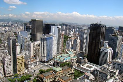 Imagens aéreas do Centro do Rio