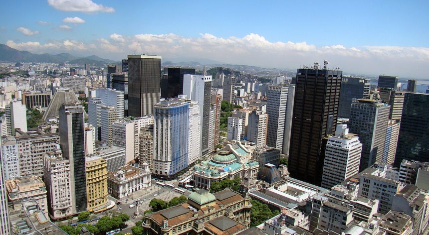 Imagens aéreas do Centro do Rio