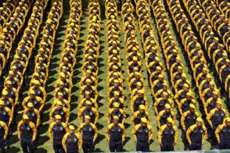 Formatura dos agentes armados da Força Municipal
