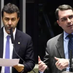 Marcelo Freixo e Flávio Bolsonaro