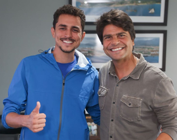 Vereador Salvino Oliveira e deputado federal Pedro Paulo, ambos do PSD