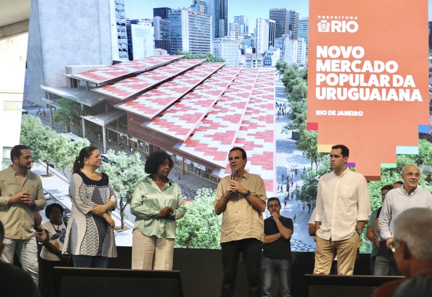 Eduardo Paes apresenta projeto do Novo Mercado Popular da Uruguaiana, que terá 1,6 mil boxes e reurbanização no Centro do Rio