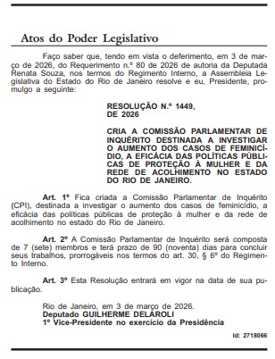 Alerj cria CPI do Feminicídio para investigar aumento de casos de violência contra a mulher no estado do Rio 62 WhatsApp Image 2026 03 04 at 08.31.53 1