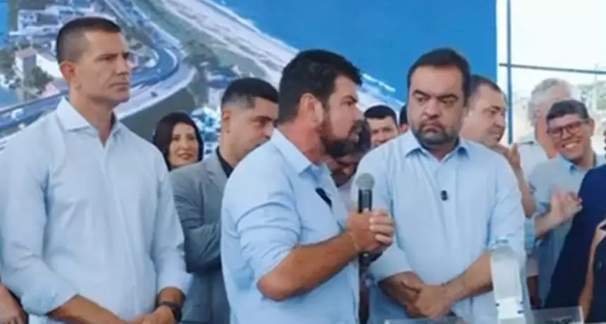 Welberth Rezende, prefeito de Macaé, e Cláudio Castro