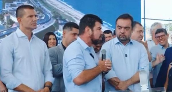 Welberth Rezende, prefeito de Macaé, e Cláudio Castro