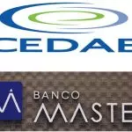 Logomarcas da Cedae e do Banco Master