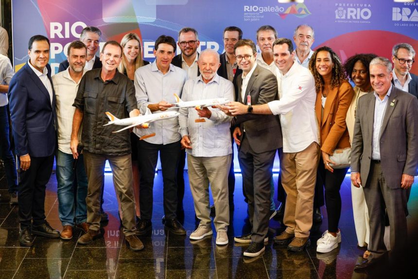 Os novos voos foram anunciados nesta sexta-feira na presença de Lula, Eduardo Paes e Marcelo Freixo