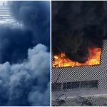 Incêndio no galpão da Motocriss, às margens da Avenida Brasil