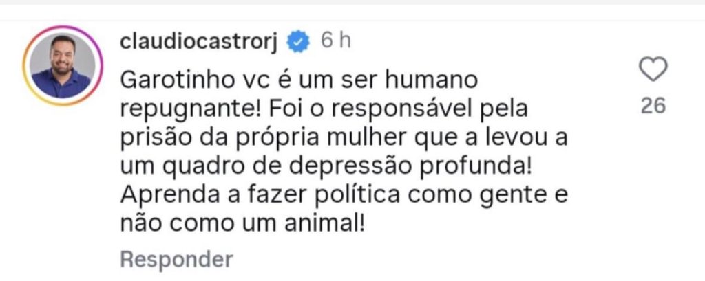 'Stalking': Garotinho divulga vídeo mostrando Analine Castro, primeira-dama do estado, em banheiro de aeroporto; postagem gera protestos 63 WhatsApp Image 2026 03 09 at 07.46.17 1 1