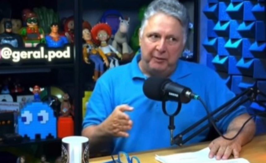 O ex-governador Anthony Garotinho no podcast GeralPod, onde fez declarações sobre a primeira-dama Analine Castro