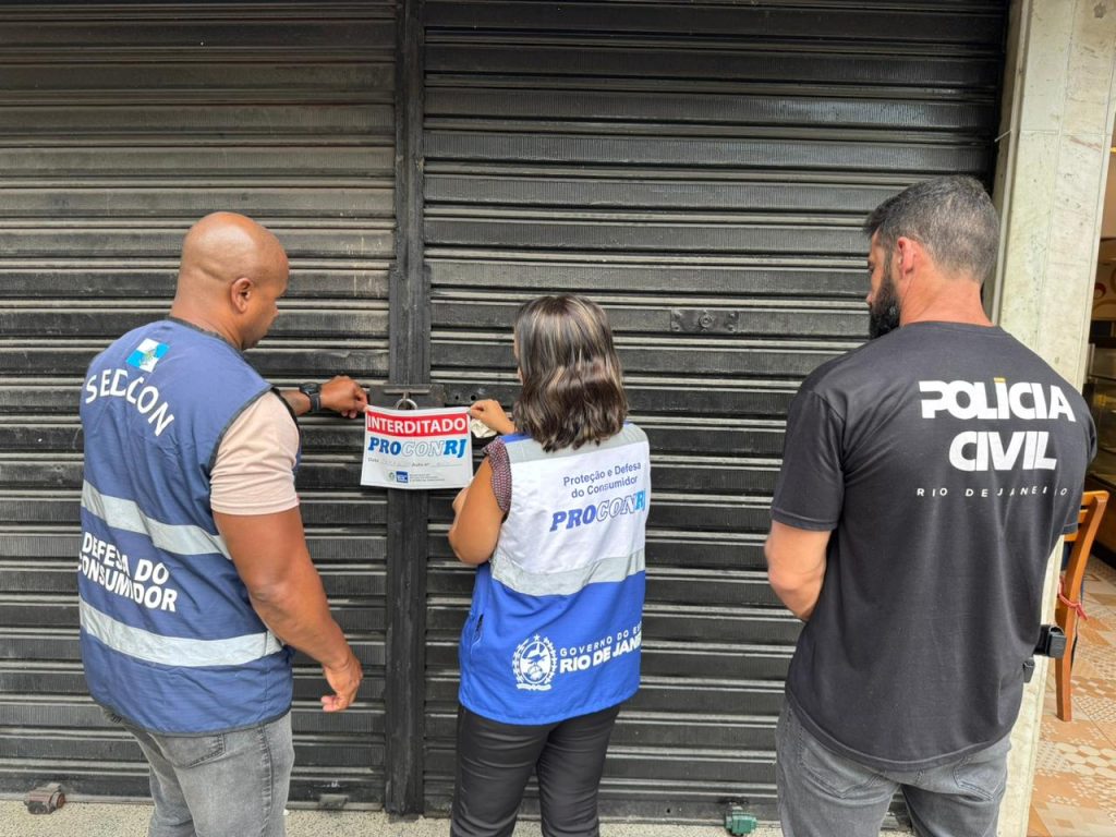 Fiscalização do Procon-RJ interdita estabelecimento de crédito