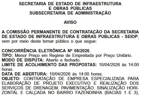 Governo estadual abre licitação para pacote de pavimentação em Araruama; investimento é estimado em R$ 71,8 milhões 62 WhatsApp Image 2026 03 10 at 09.47.33 2