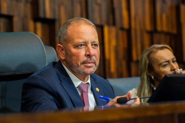 O presidente em exercício da Alerj, Guilherme Delaroli
