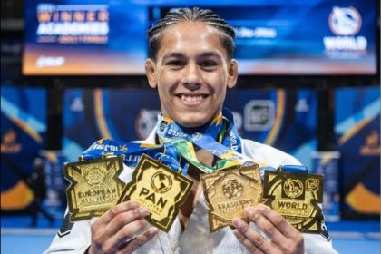 Mica Galvão é um dos participantes do evento de grappling, nesta sexta-feira (13), na Barra.