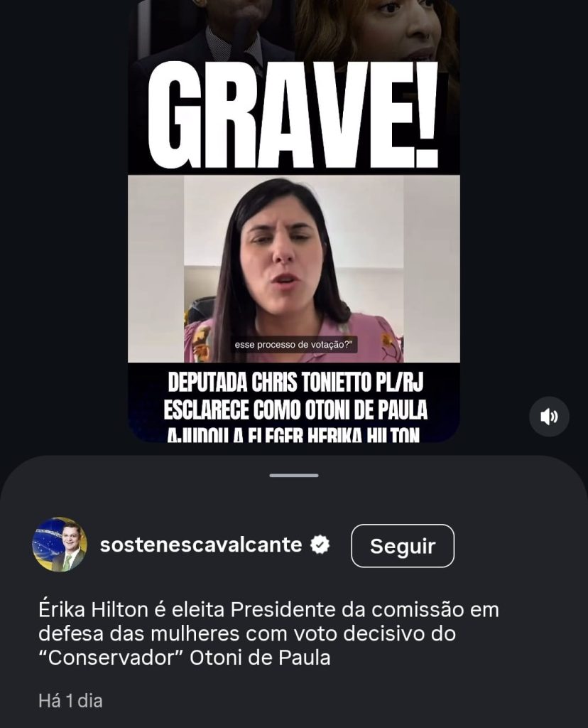 Acusado por líder do PL, Otoni de Paula desmente que tenha dado voto decisivo em Erika Hilton e chama de 'fake news' a treta entre evangélicos 62 WhatsApp Image 2026 03 15 at 15.26.30