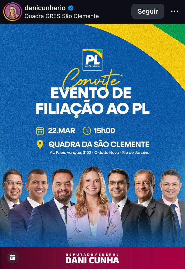 Filha de Eduardo Cunha, Dani Cunha deixa União Brasil pelo PL; evento de filiação será no domingo (22) 62 WhatsApp Image 2026 03 18 at 15.34.42 1