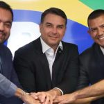 Cláudio Castro, Flávio Bolsonaro e Douglas Ruas