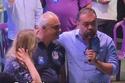 O governador Cláudio Castro, o deputado Jair Bittencourt e a deputada Dani Cunha