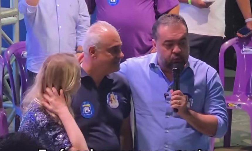 O governador Cláudio Castro, o deputado Jair Bittencourt e a deputada Dani Cunha