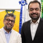 O prefeito de Maricá, Washington Quaquá, e o governador Cláudio Castro