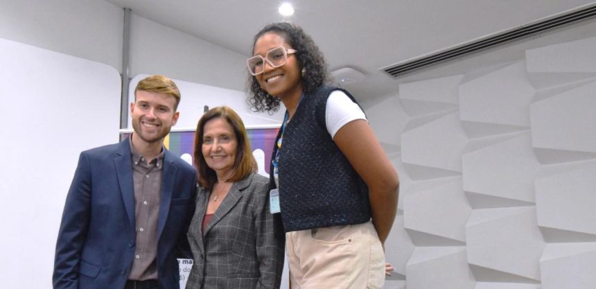 Leo Lupi, subsecretário de Assistência Social; Martha Rocha, secretária de Assistência Social e Diana Conrado, coordenadora de Diversidade Sexual