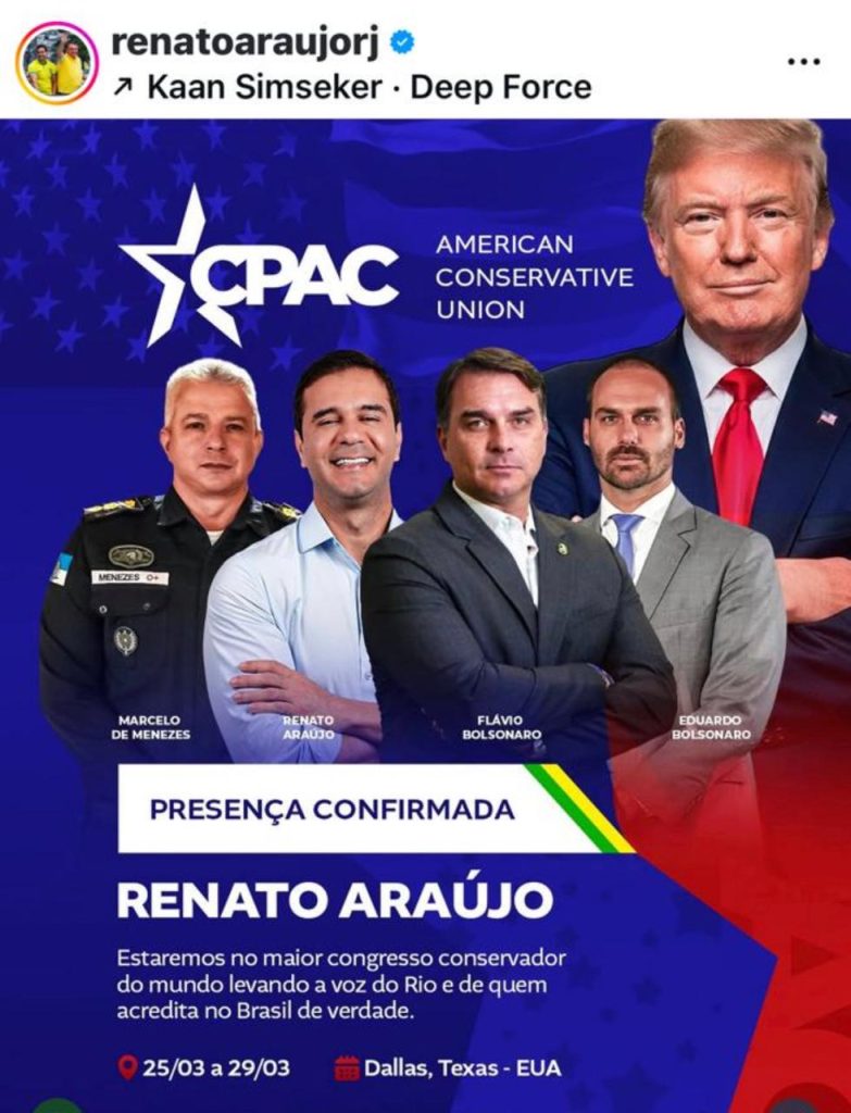 Carona polêmica: pré-candidatos divulgam viagem com Flávio Bolsonaro; senador, no entanto, diz que não vai para os EUA em comitiva 62 WhatsApp Image 2026 03 25 at 20.42.27