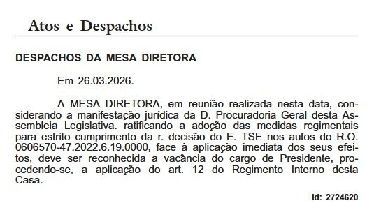 Edital da eleição para novo presidente da Alerj é publicado; escolhido será o novo governador interino 63 WhatsApp Image 2026 03 26 at 12.58.18 edited