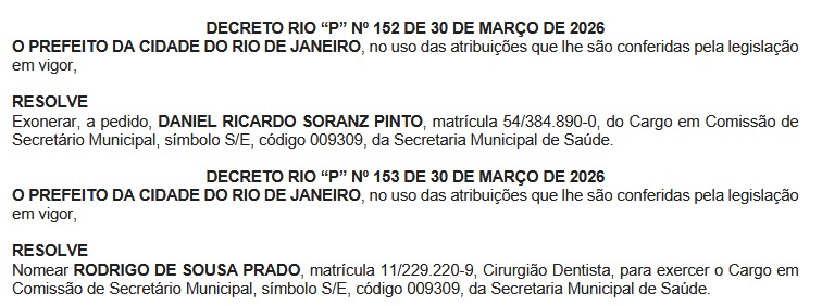 Daniel Soranz, secretário de Saúde e deputado licenciado, deixa a Prefeitura do Rio para disputar a reeleição 62 WhatsApp Image 2026 03 31 at 07.01.45