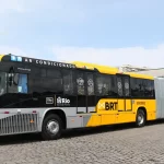 Veículo da frotas de ônibus BRT