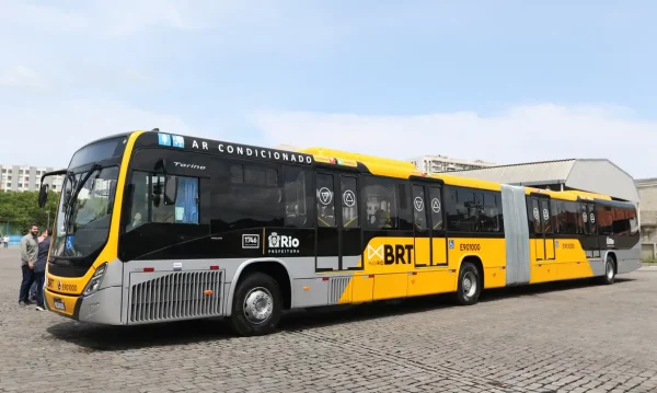 Veículo da frotas de ônibus BRT