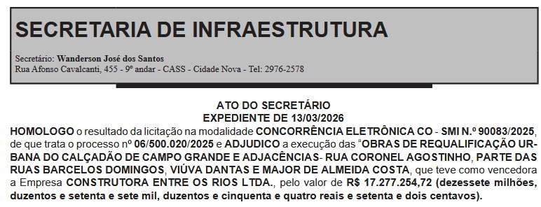 Prefeitura define empresa para reforma de R$ 17,2 milhões no Calçadão de Campo Grande 62 campo grande