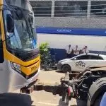 Detro-RJ reboca ônibus do BRT em Mesquita